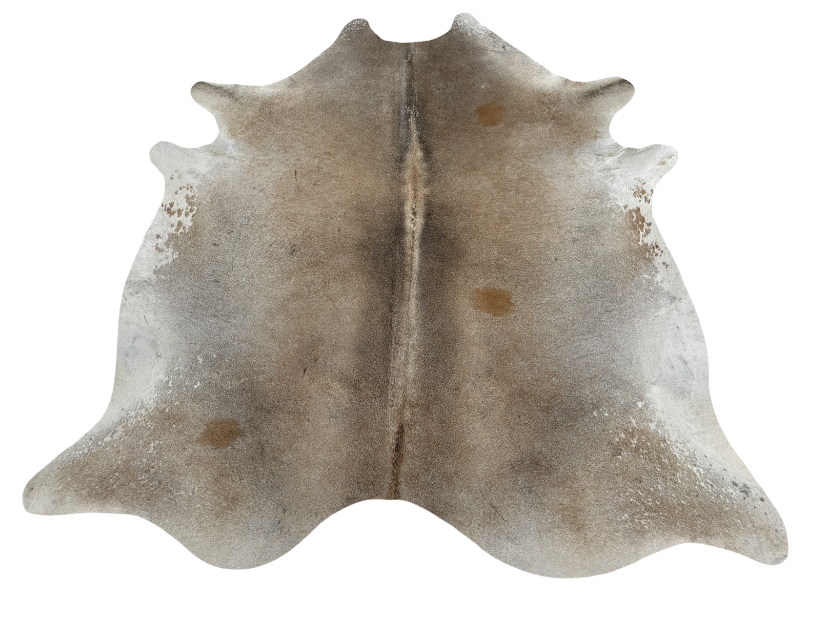 Dekoračná hovädzia koža 3,2 m2 šedohnedá 609