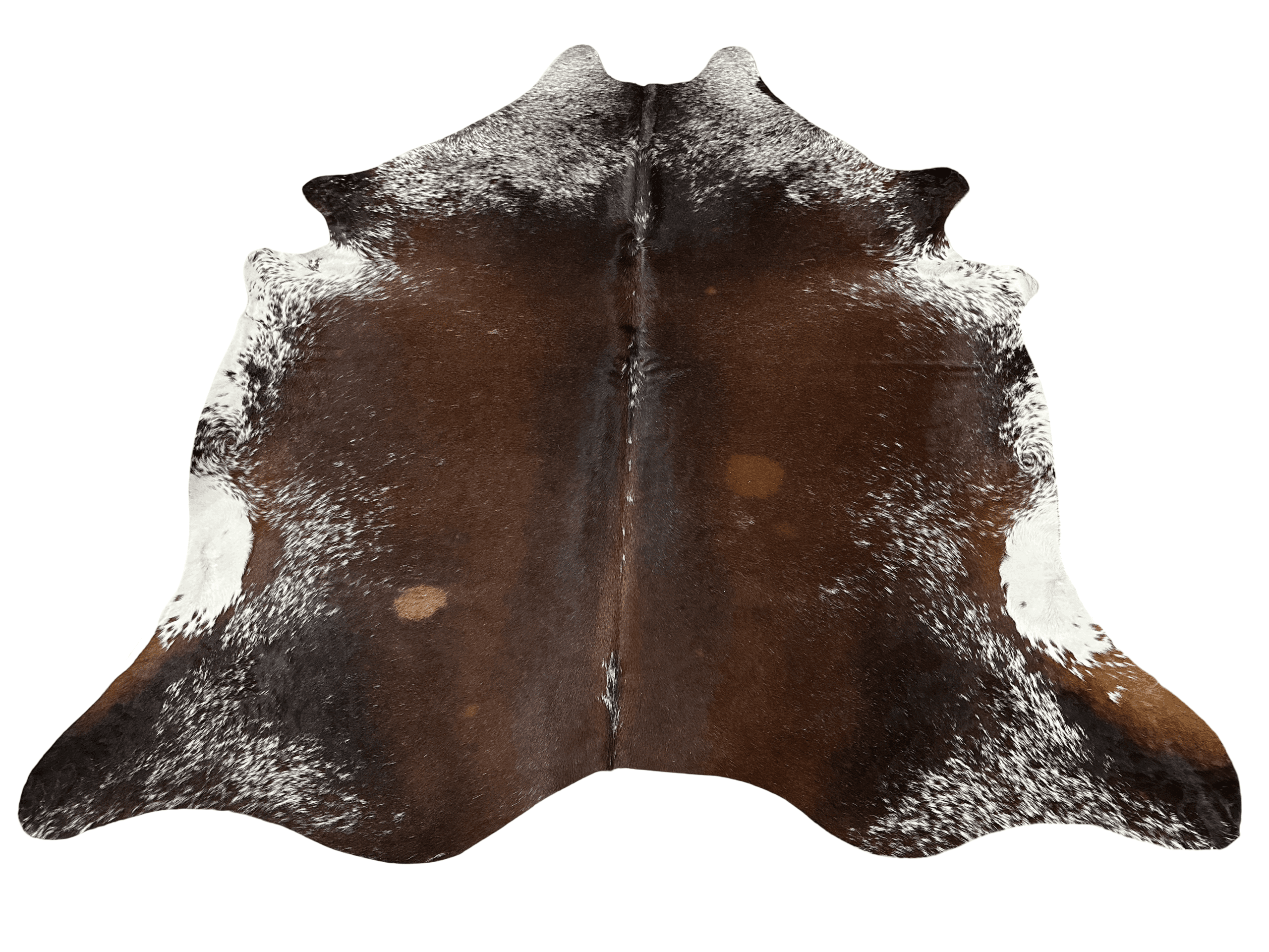 Dekoračná hovädzia koža 4,2 m2 hnedobiela 255