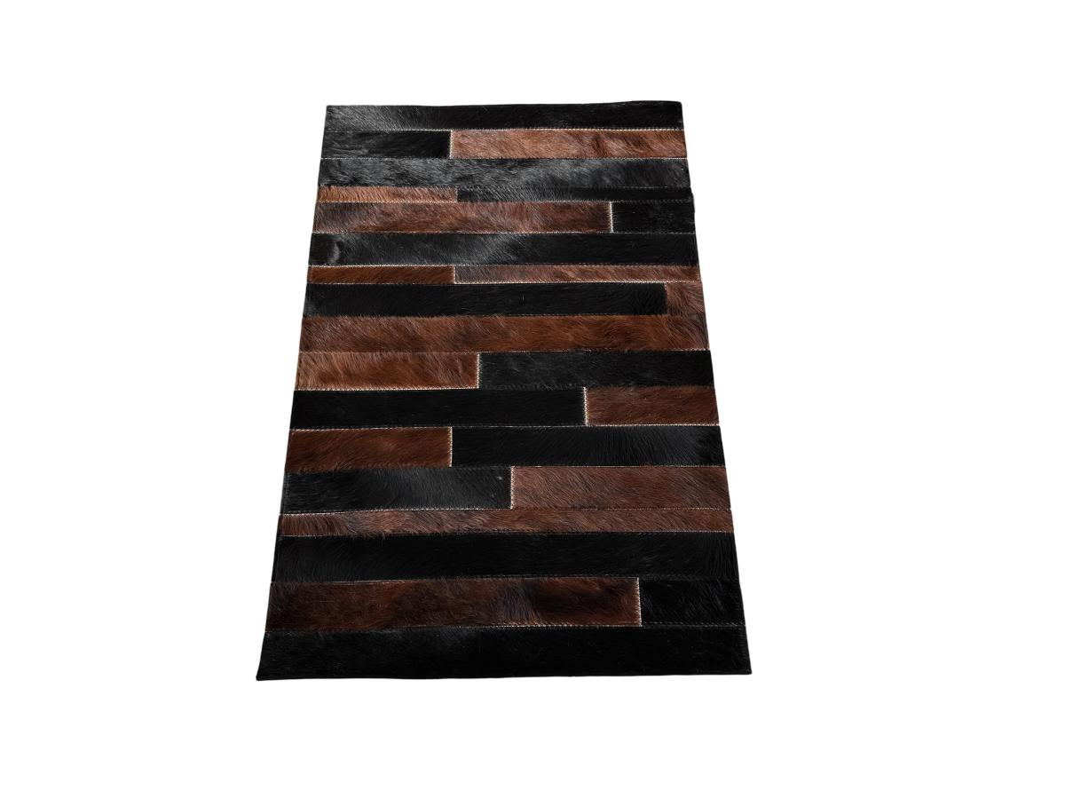 Kožený koberec, předložka exotic black