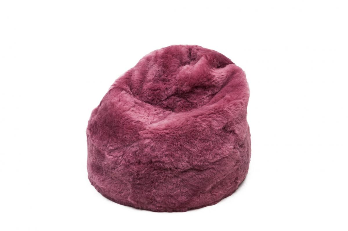 Sedací pytel - bean bag - fuchsie, střižený