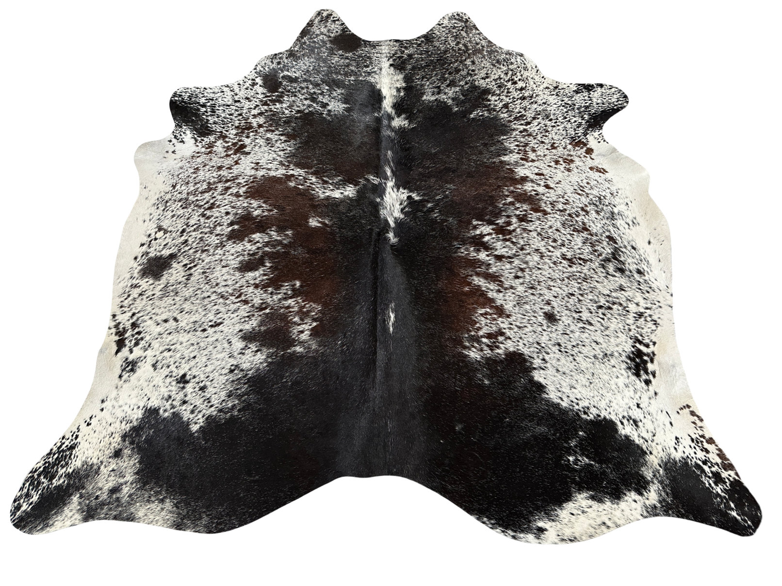 Koberec kusový hovädzia koža 3,2 m2, tricolor soľ a korenie 119