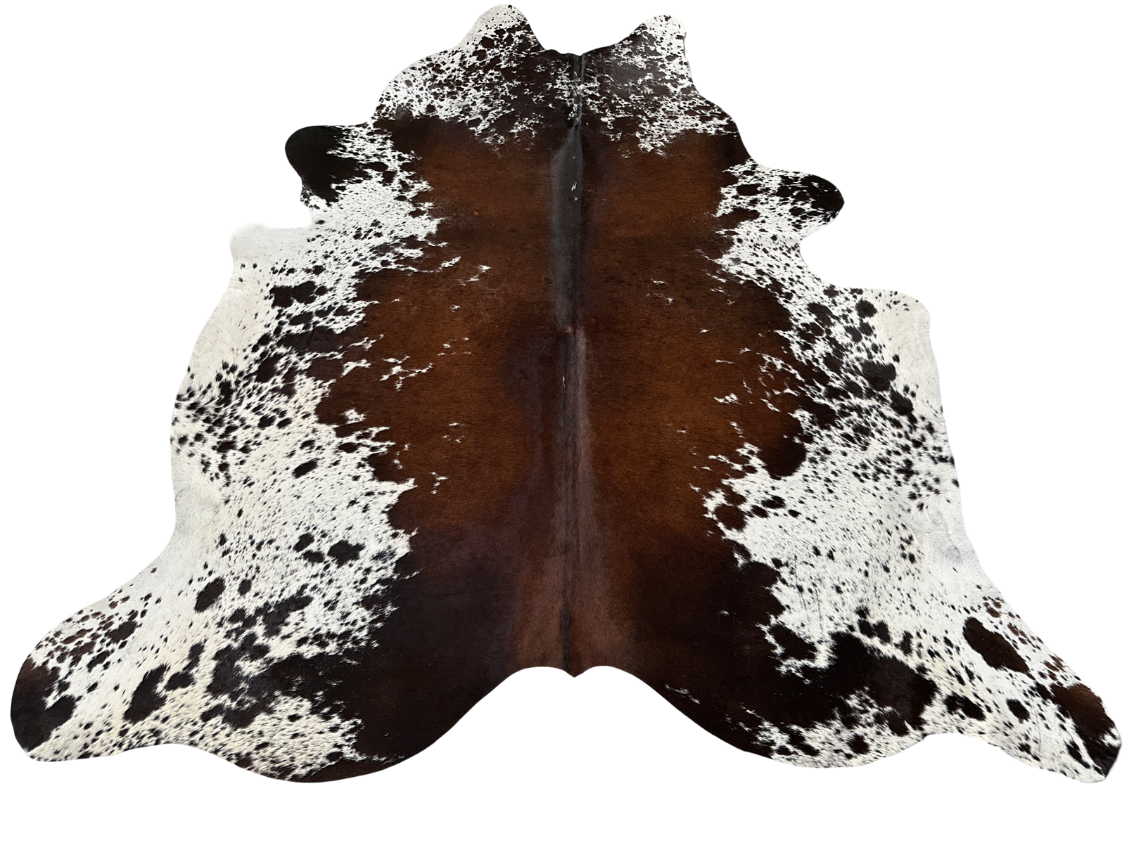 Koberec kusový hovädzia koža 3,2 m2, tricolor soľ a korenie 133