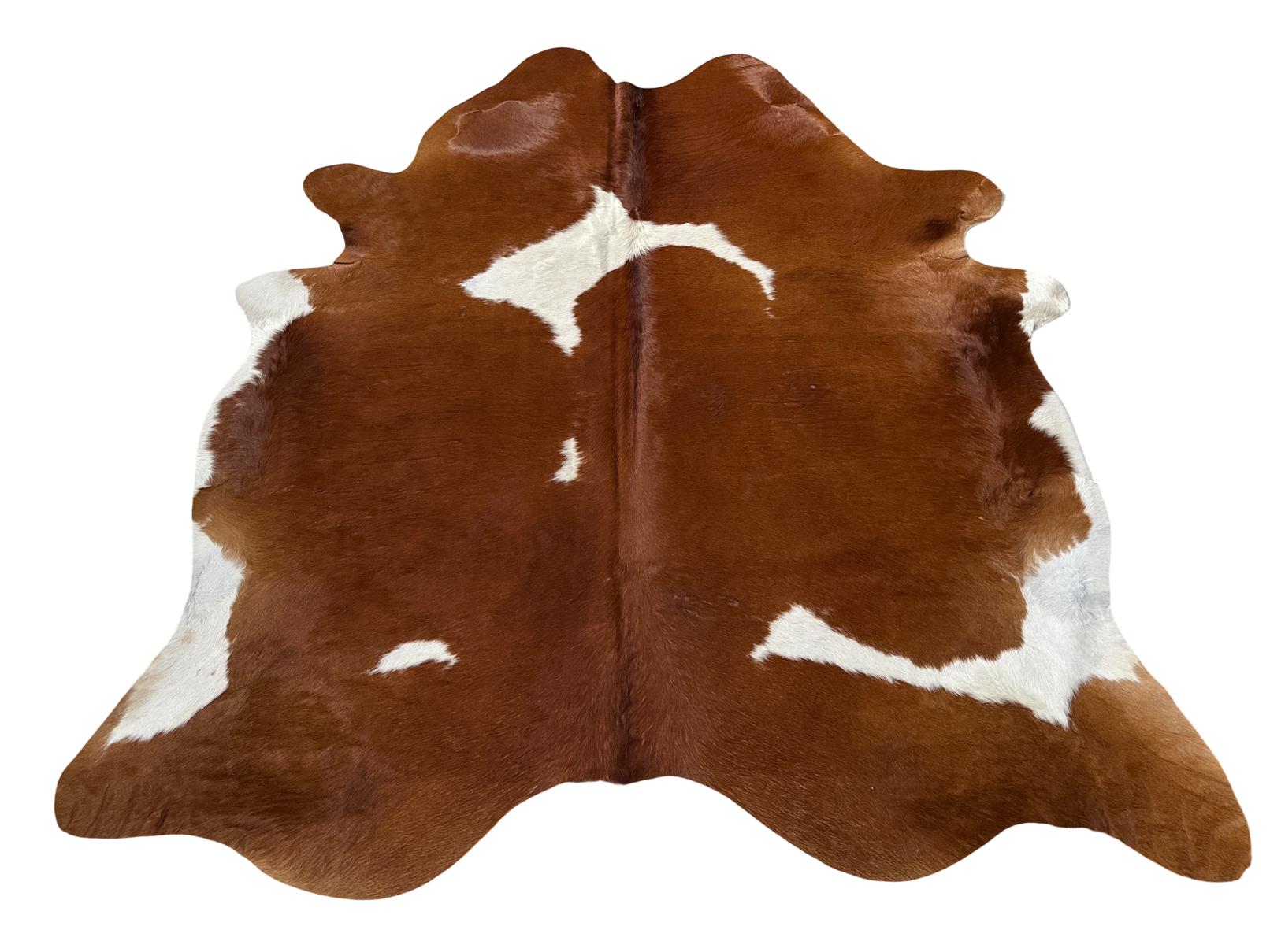 Koberec kusový hovädzia koža 3,0 m2, hnedobiela 013