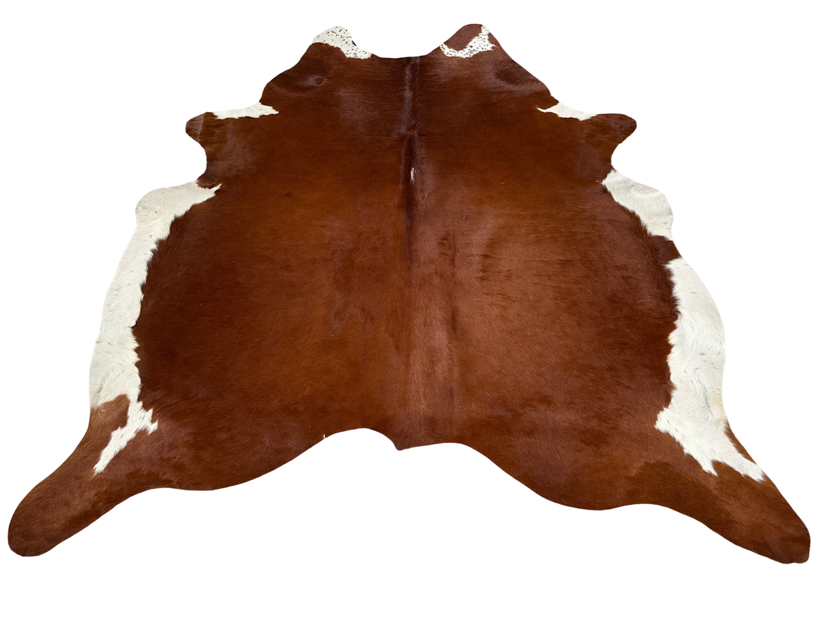 Koberec kusový hovädzia koža 3,3 m2, hnedobiela 001