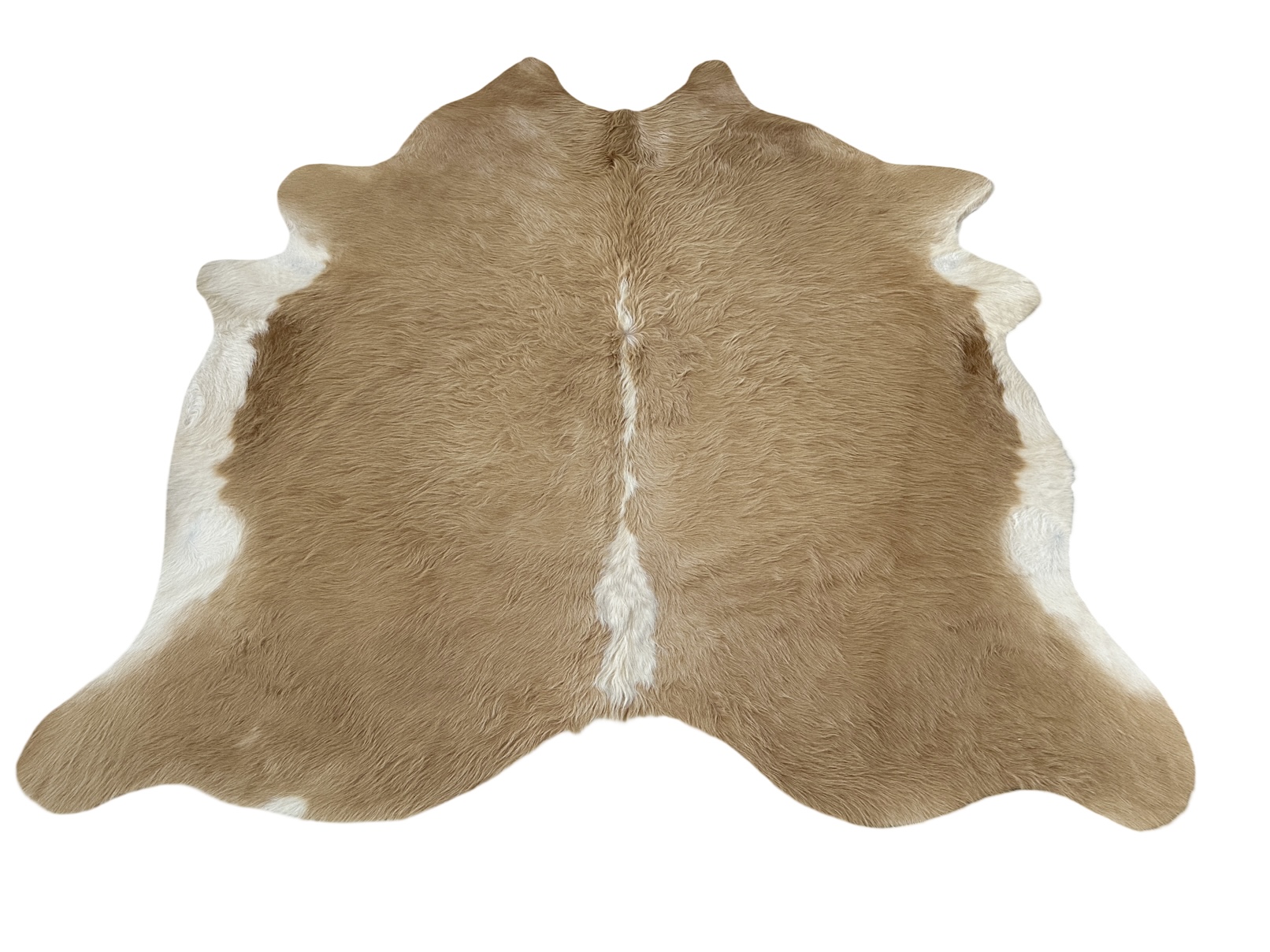 Koberec kusový hovädzia koža 4,2 m2, hnedobiela 004