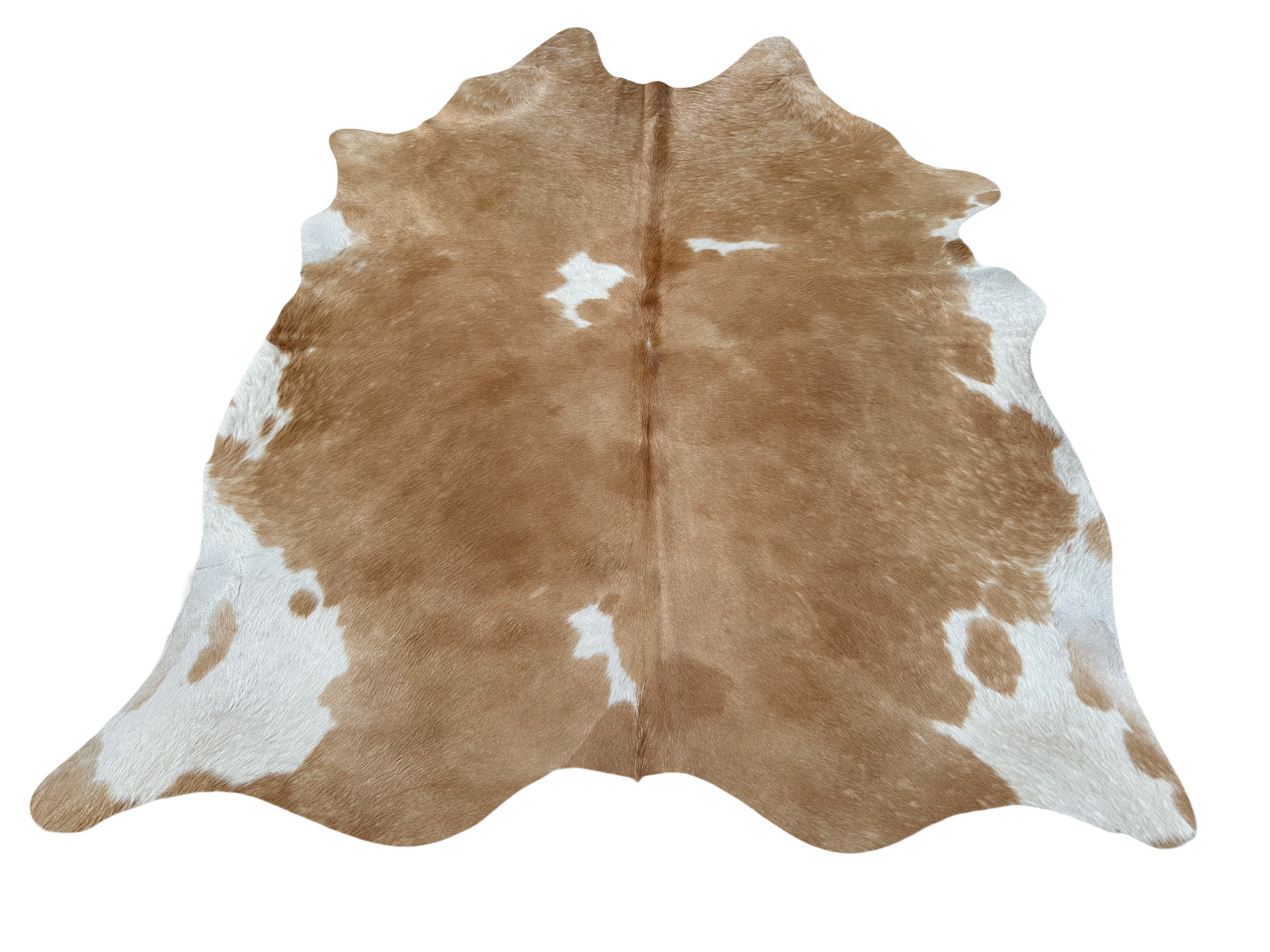 Koberec kusový hovädzia koža 2,8 m2, hnedobiela 040