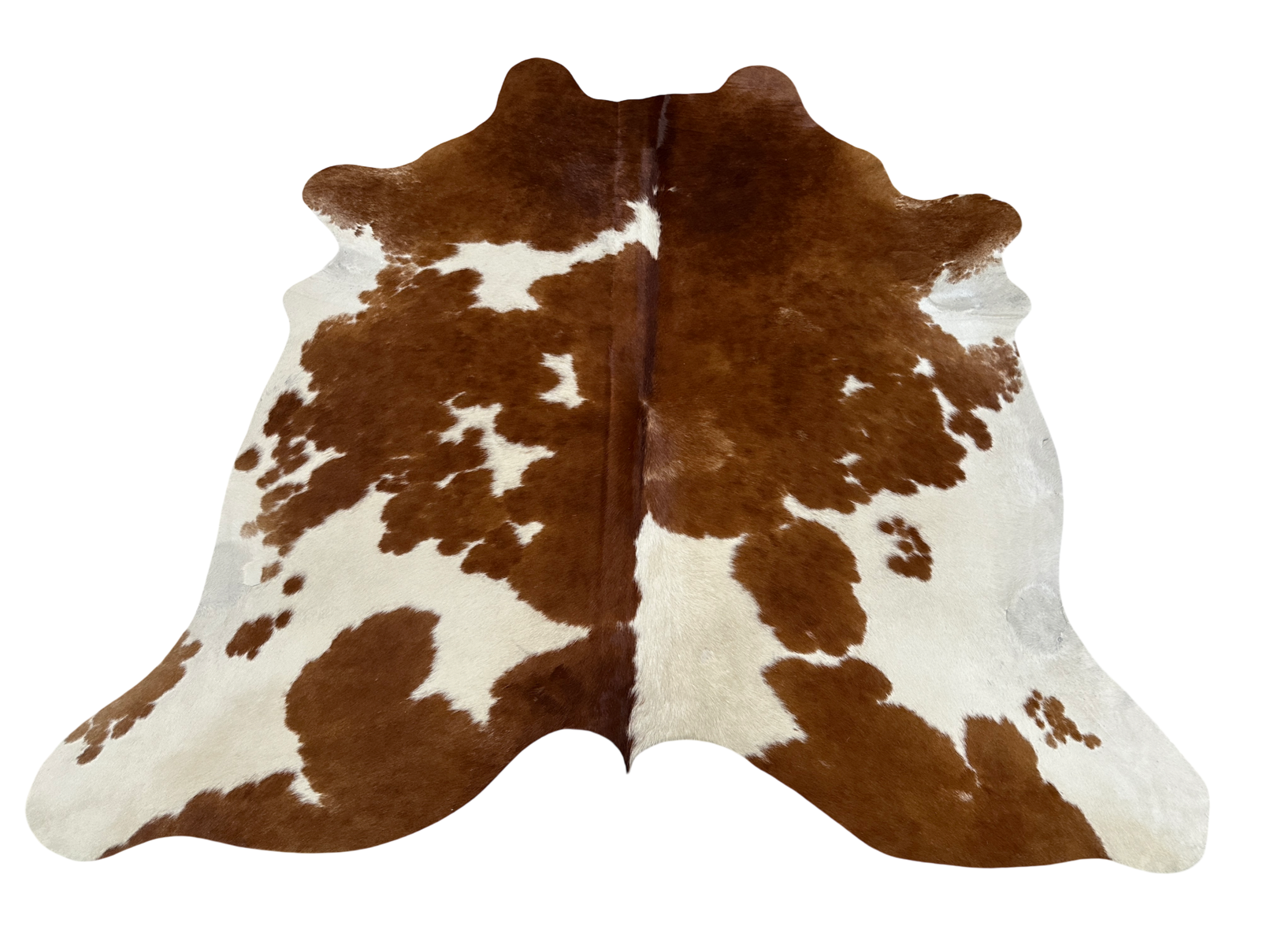 Koberec kusový hovädzia koža 3,0 m2, hnedobiela 047