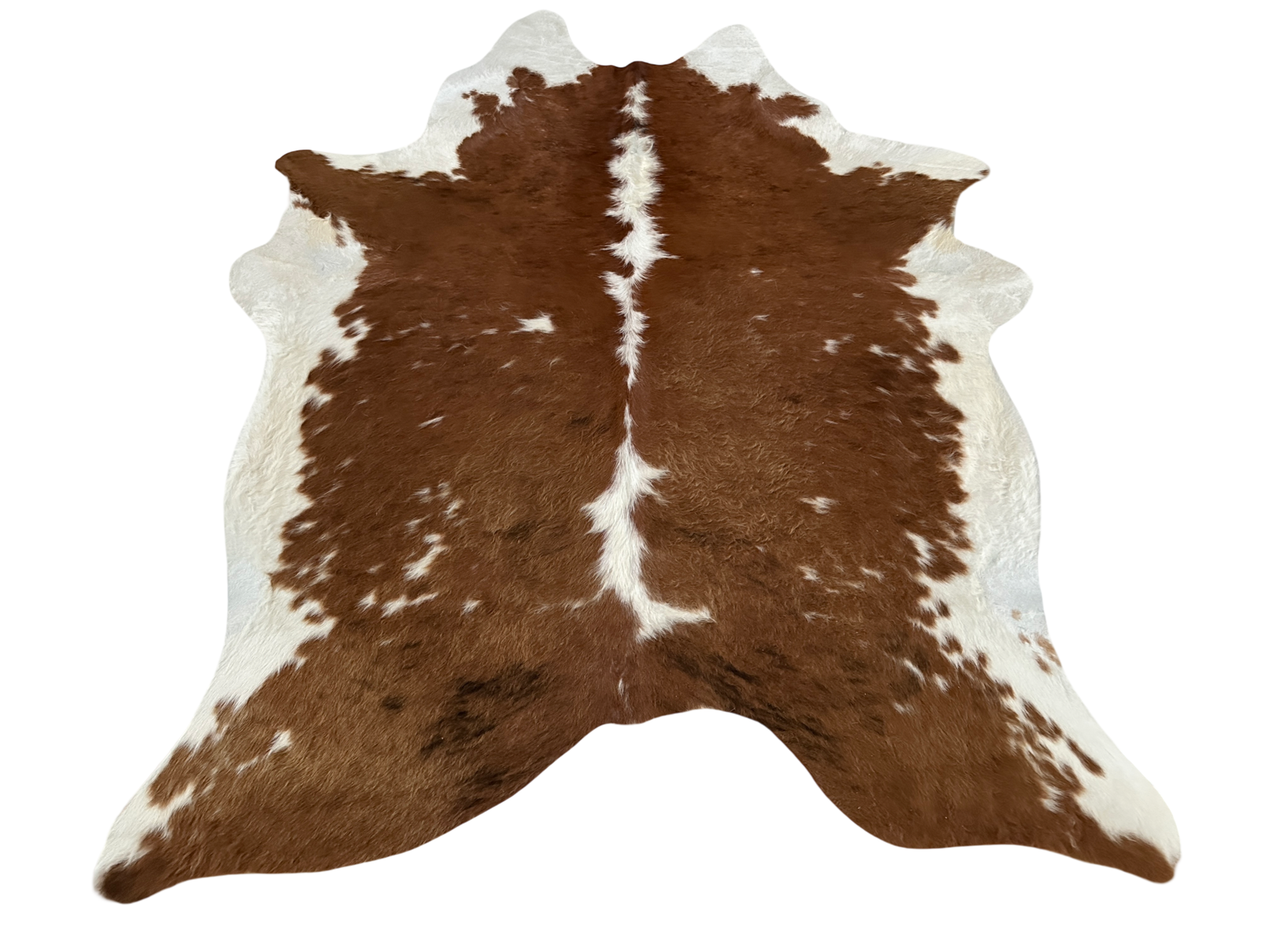 Koberec kusový hovädzia koža 2,7 m2, hnedobiela 049