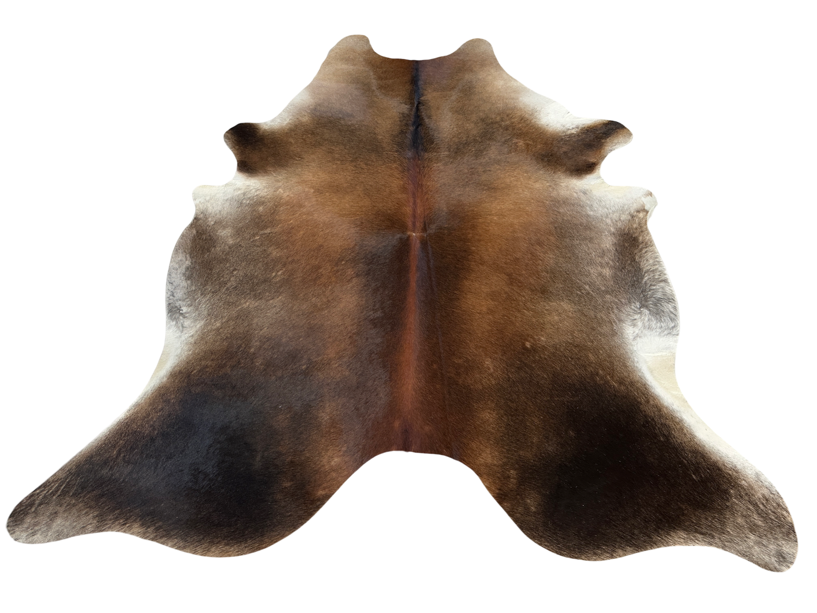 Koberec kusový hovädzia koža 3,1 m2, hneda mahagon 057