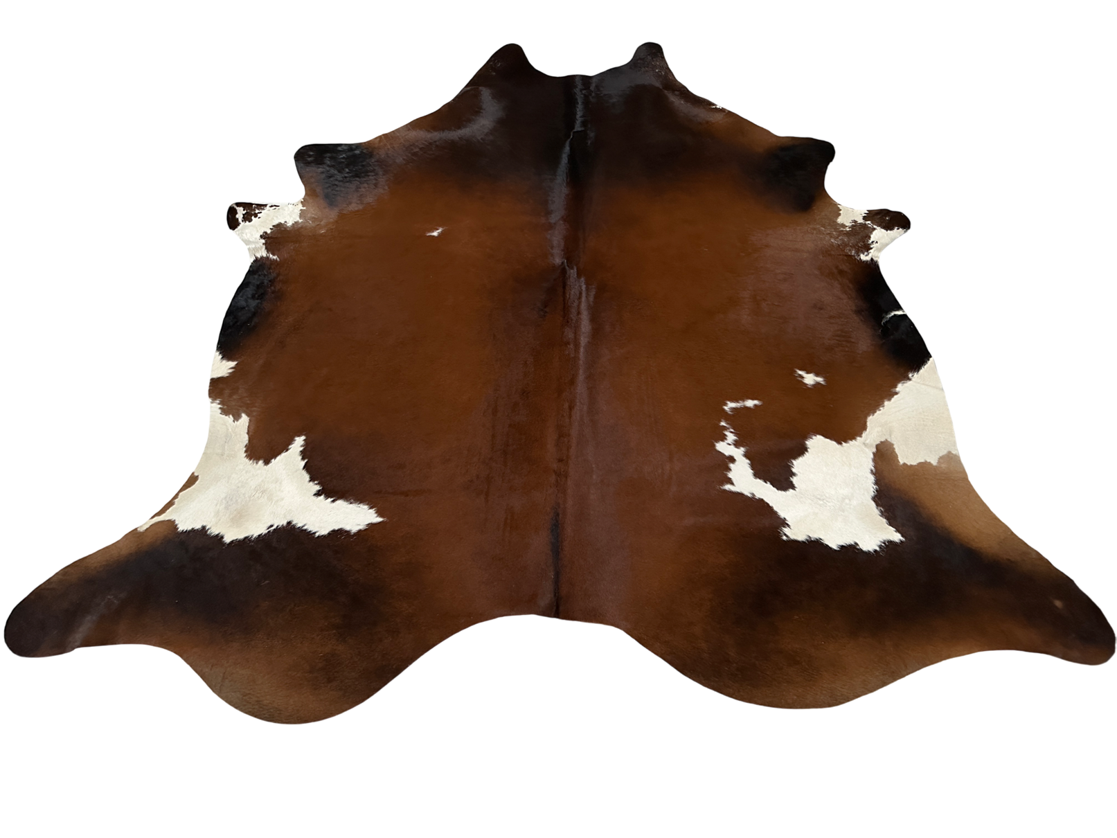 Dekoračná hovädzia koža 4,3 m2 hnedá mahagón 918
