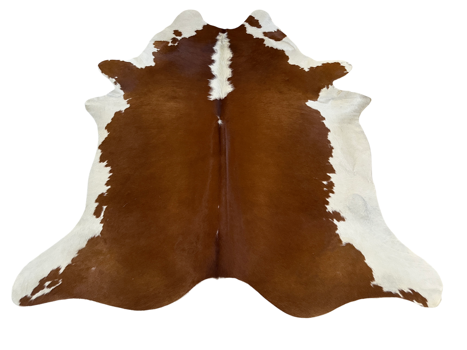 Koberec kusový hovädzia koža 3,8 m2, hnedobiela 949