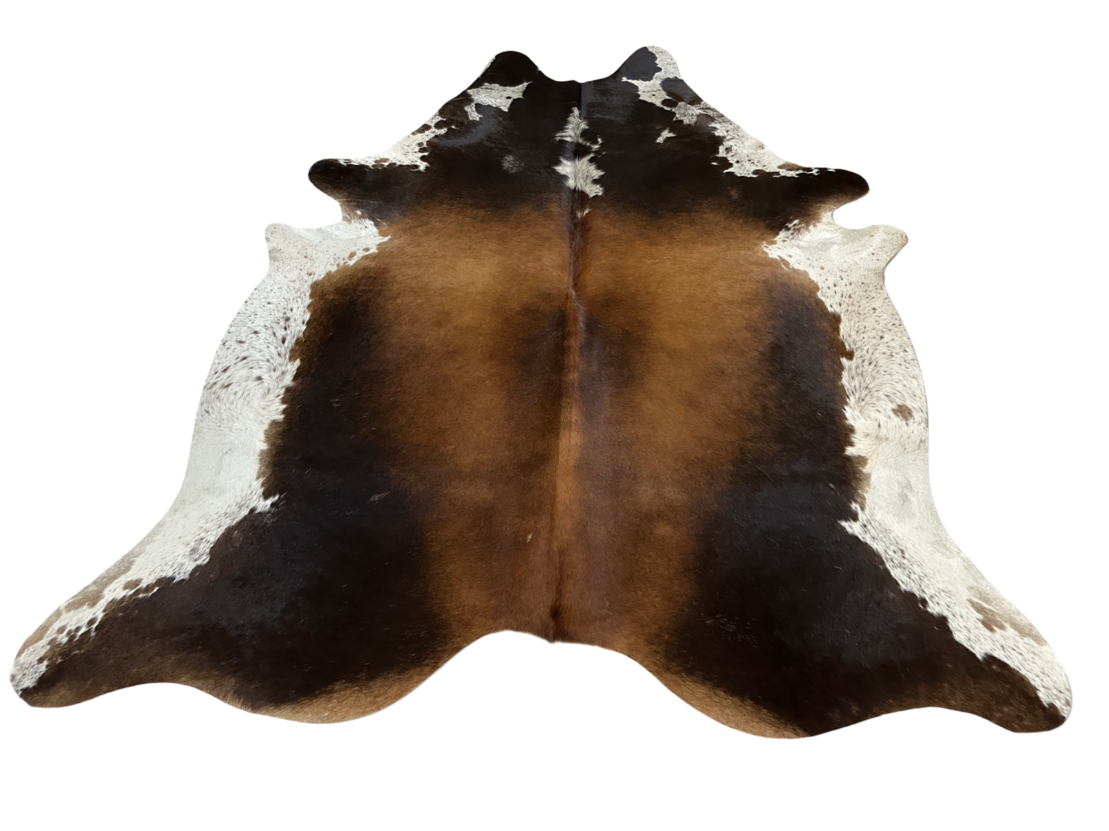 Koberec kusový hovädzia koža 3,2 m2, hnedobiela 963