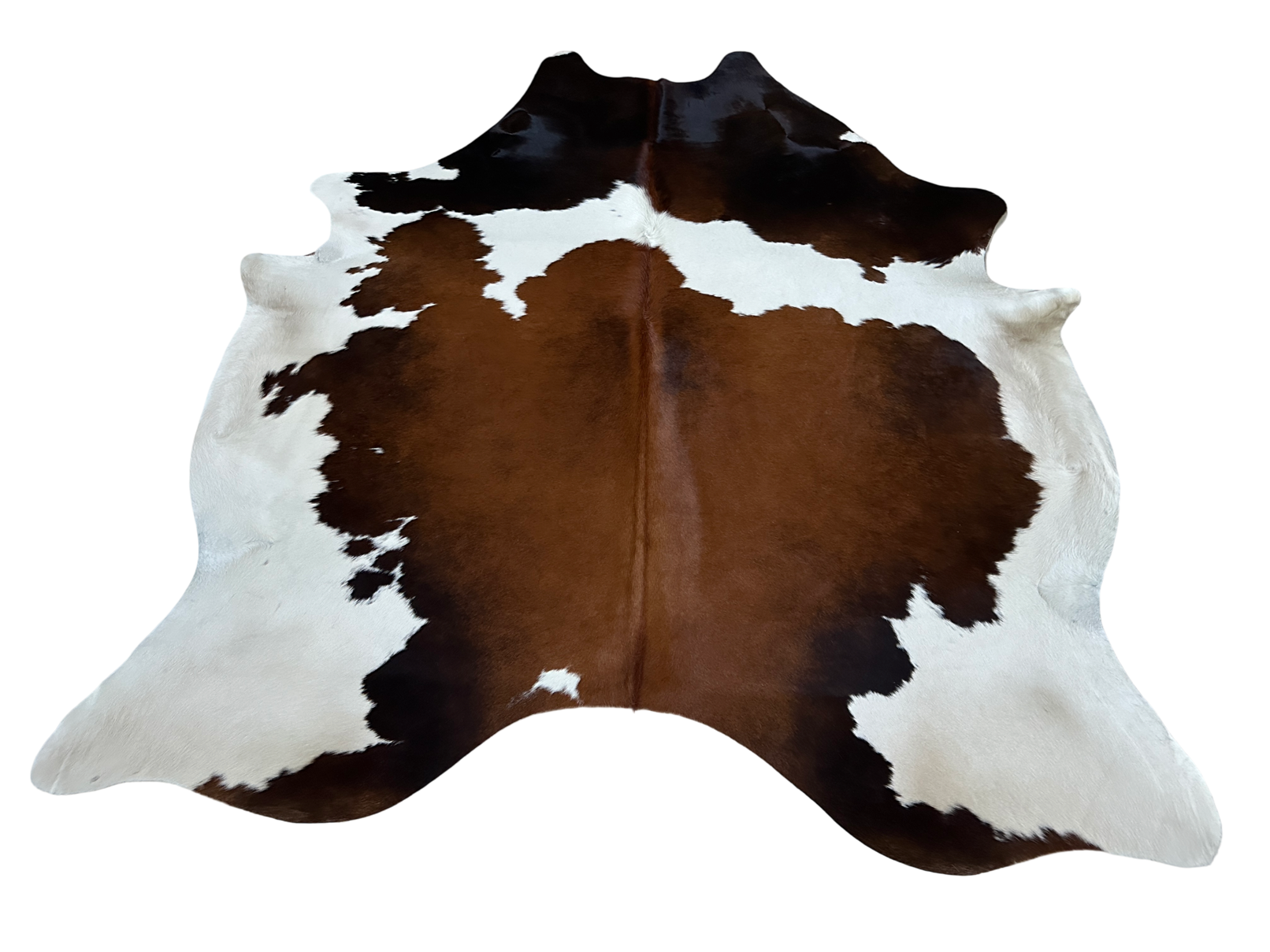 Koberec kusový hovädzia koža 3,7 m2, hnedobiela 968