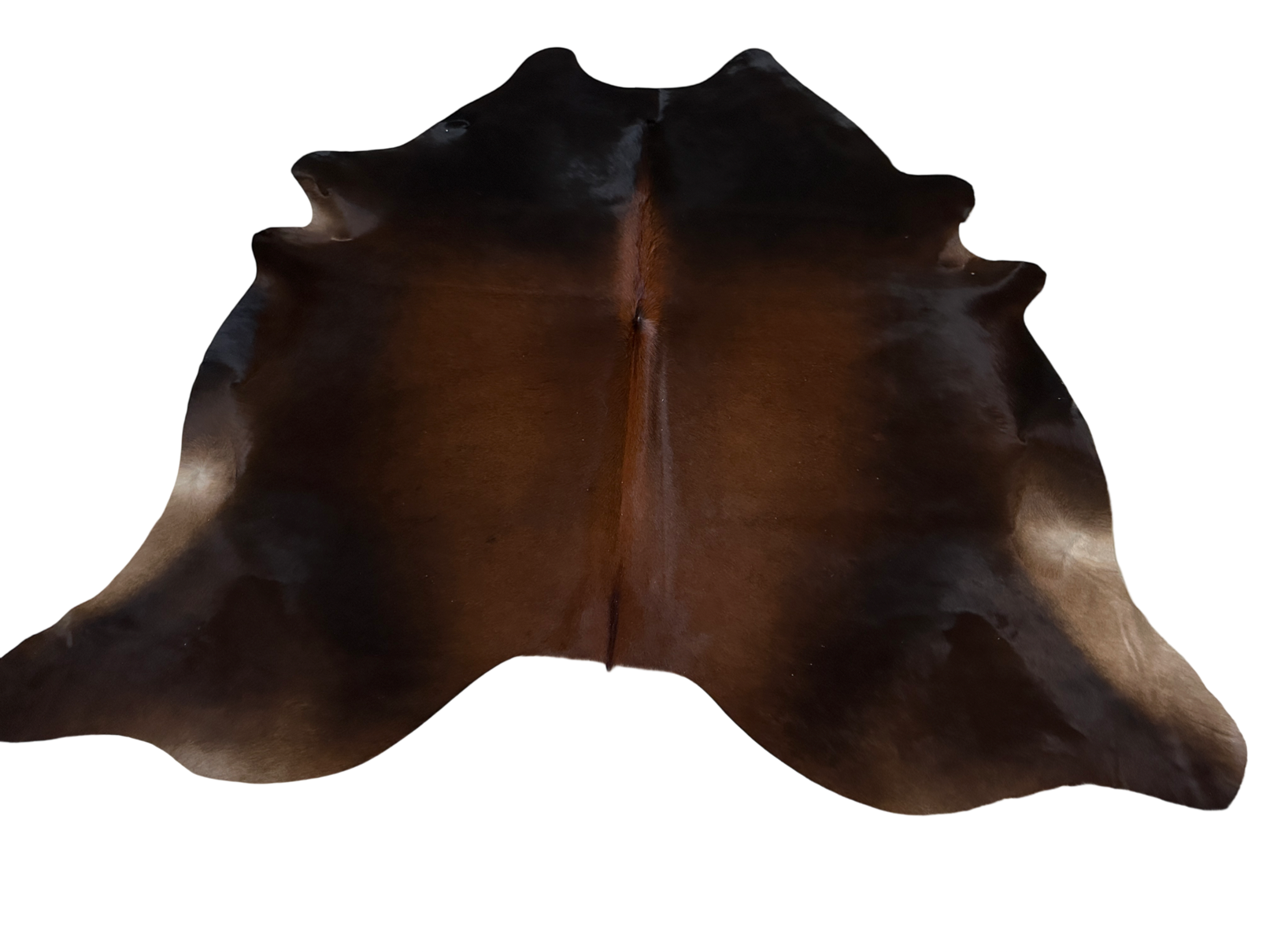 Koberec kusový hovädzia koža 3,7 m2, hneda mahagon 973