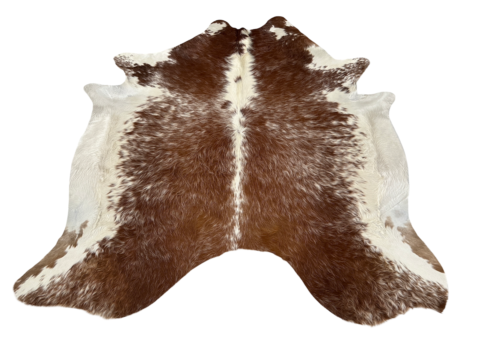 Koberec kusový hovädzia koža 4,1 m2, hnedobiela sol' a korenie 984