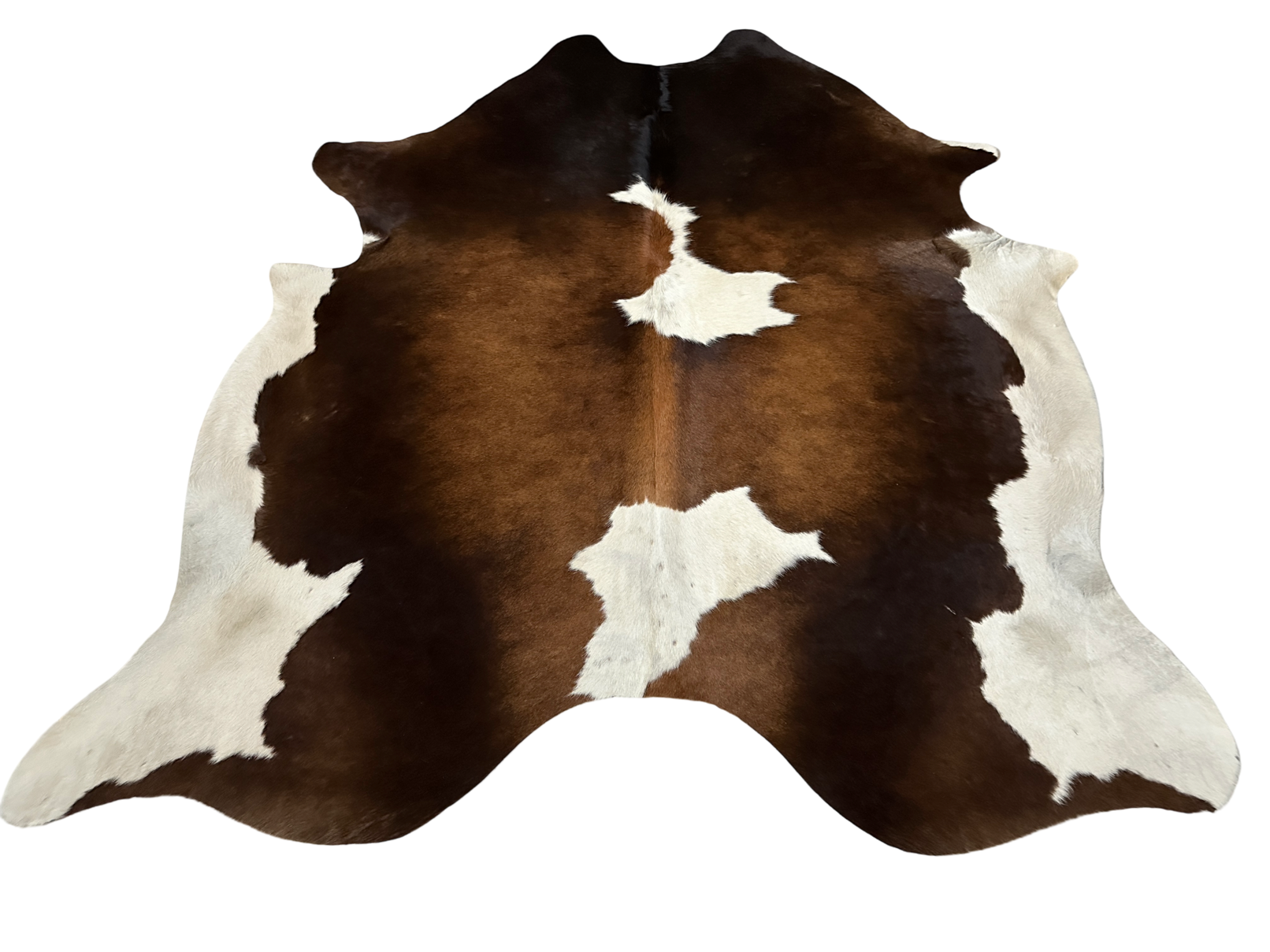 Koberec kusový hovädzia koža 4,0 m2, hnedobiela 983